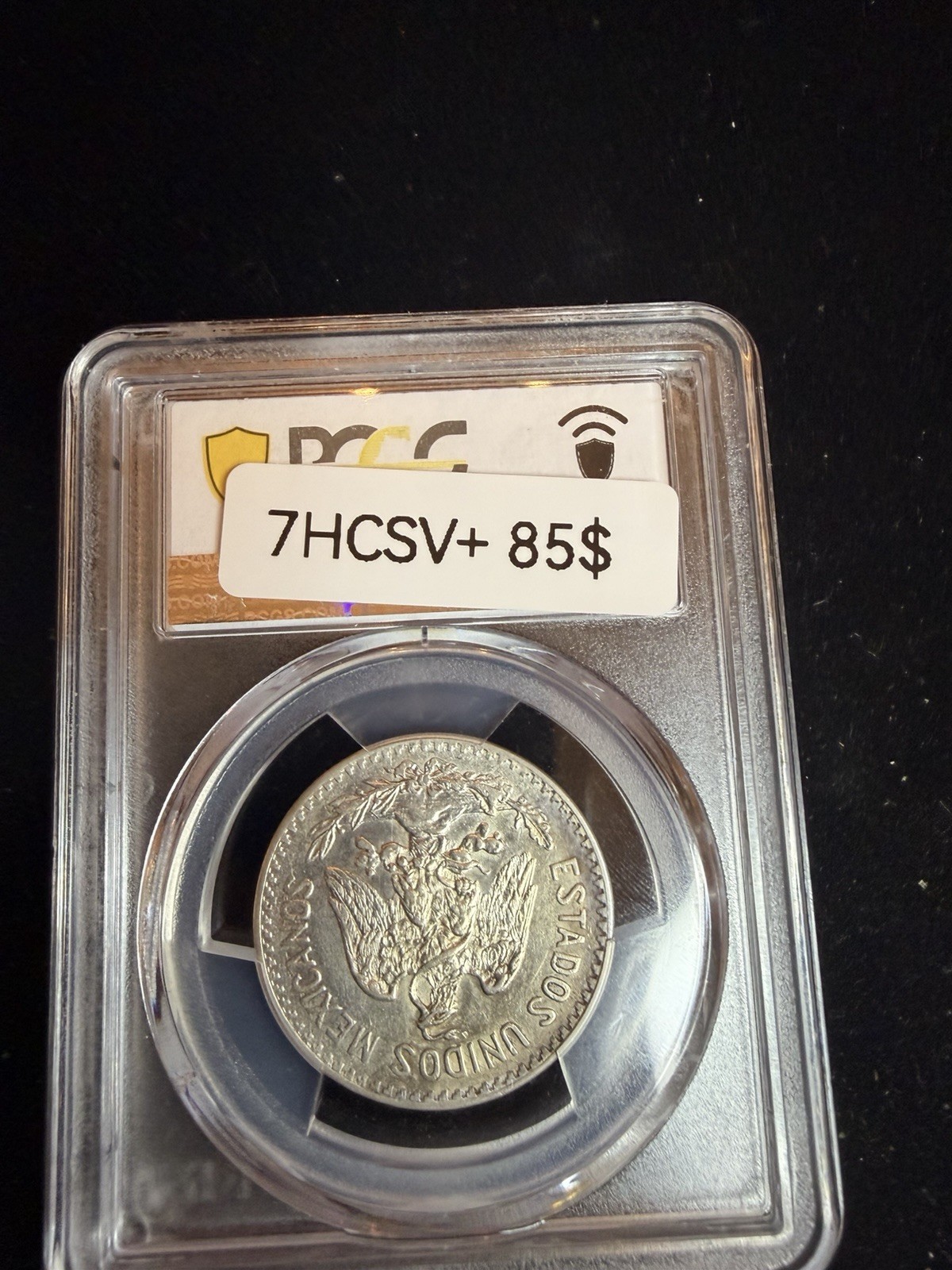 1912 Mexico 50 Centavos AU 53