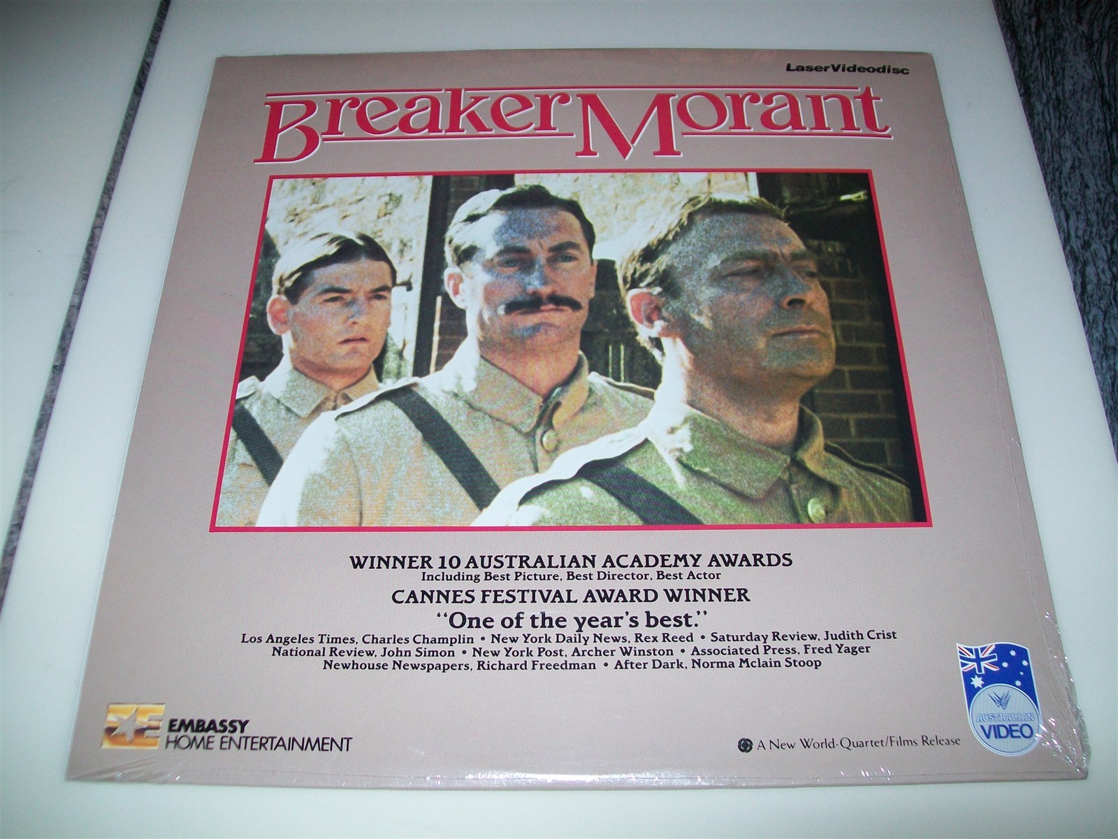 BREAKER MORANT Laserdisc LD BRAND NEW SEALED GREAT FILM BRYAN BROWN STARS!