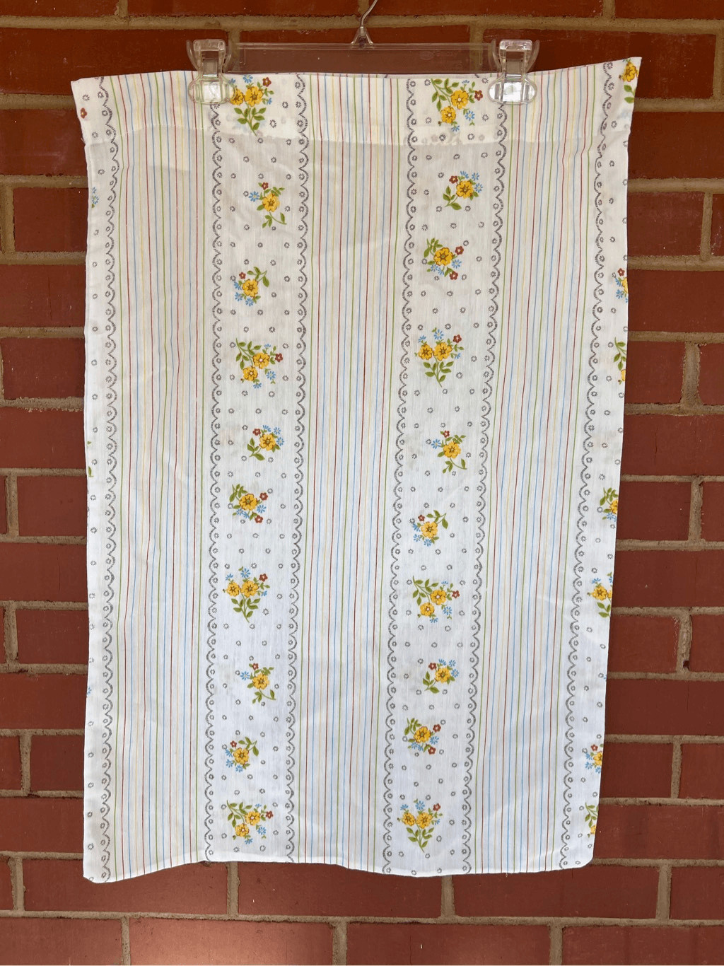 Vintage 1970s Rainbow Pillowcase