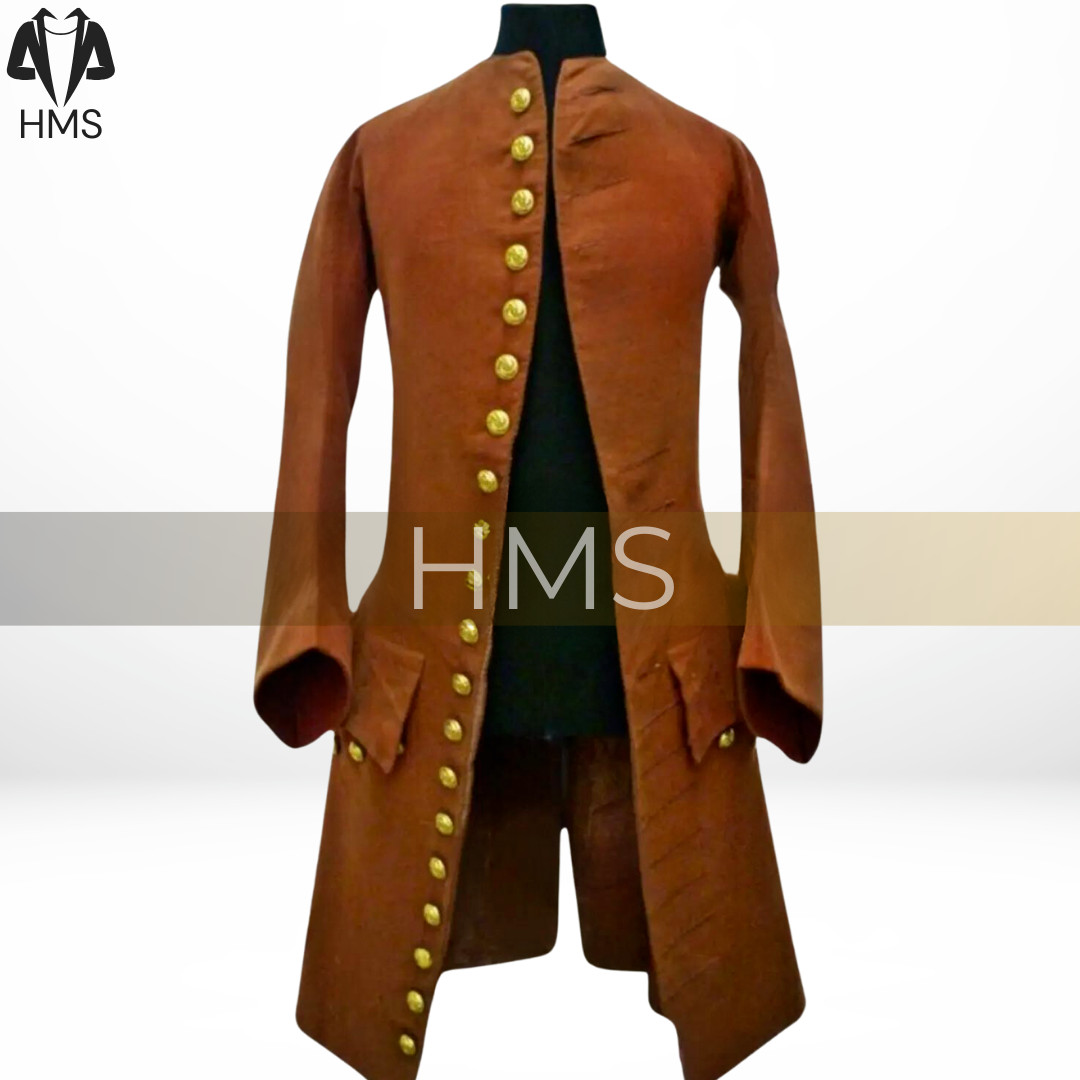 New Mens Regency Military Style, 18th century Horse Riding Coat, Vest & Breeches