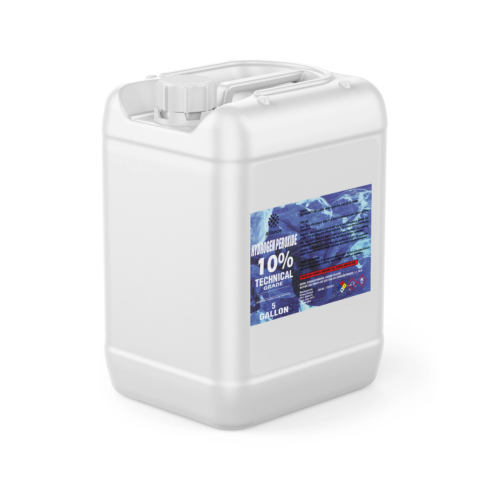 Hydrogen Peroxide 10% Technical Grade - 5 Gallon Pail