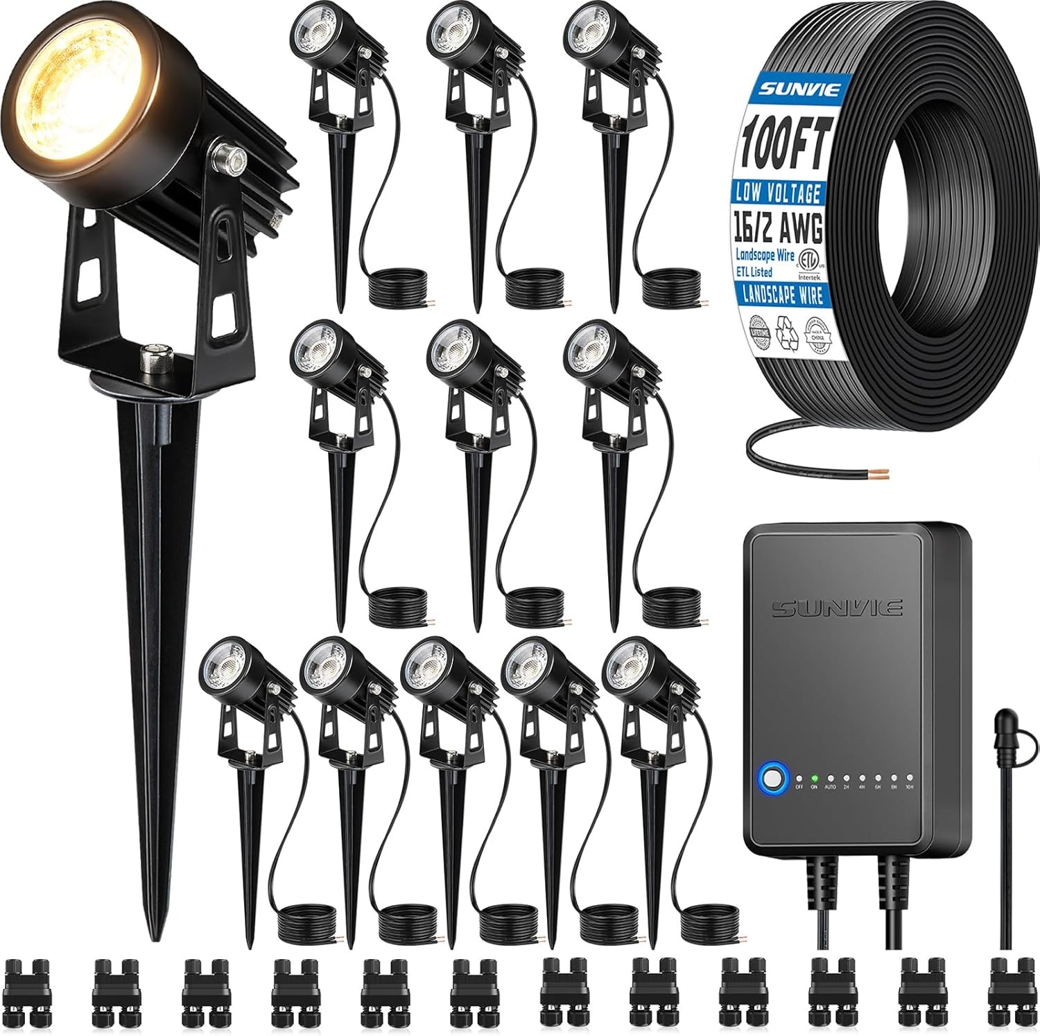 Low Voltage Landscape Lighting 12 Light Kit