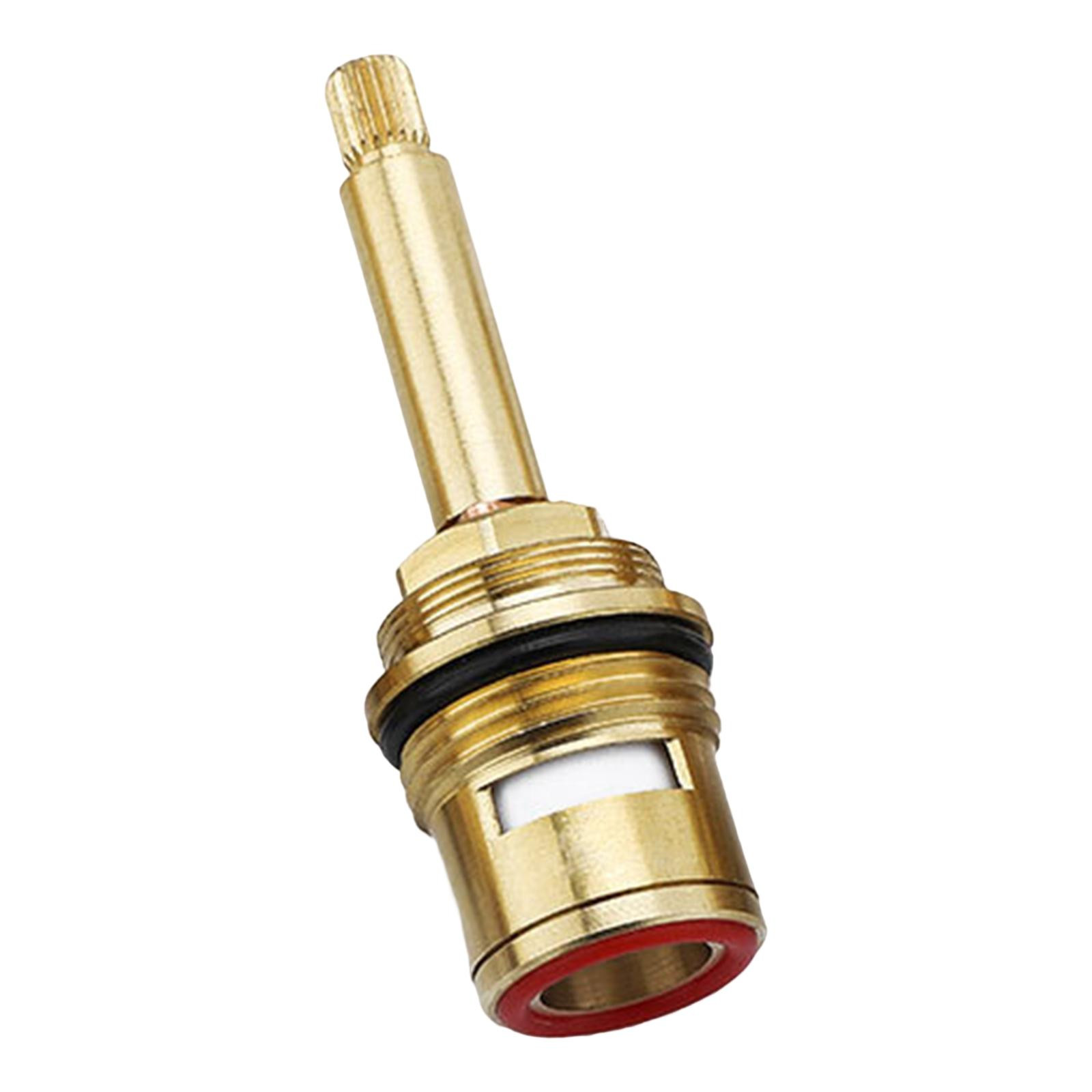 Red Clockwise Water Cartridge M4 Screw Connection Faucet Valve Rubber Seal