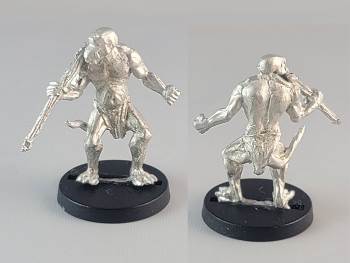 Cyclopean Bog Raider (Fimir) with Spear by 5th Field Fantasy Miniatures Metal