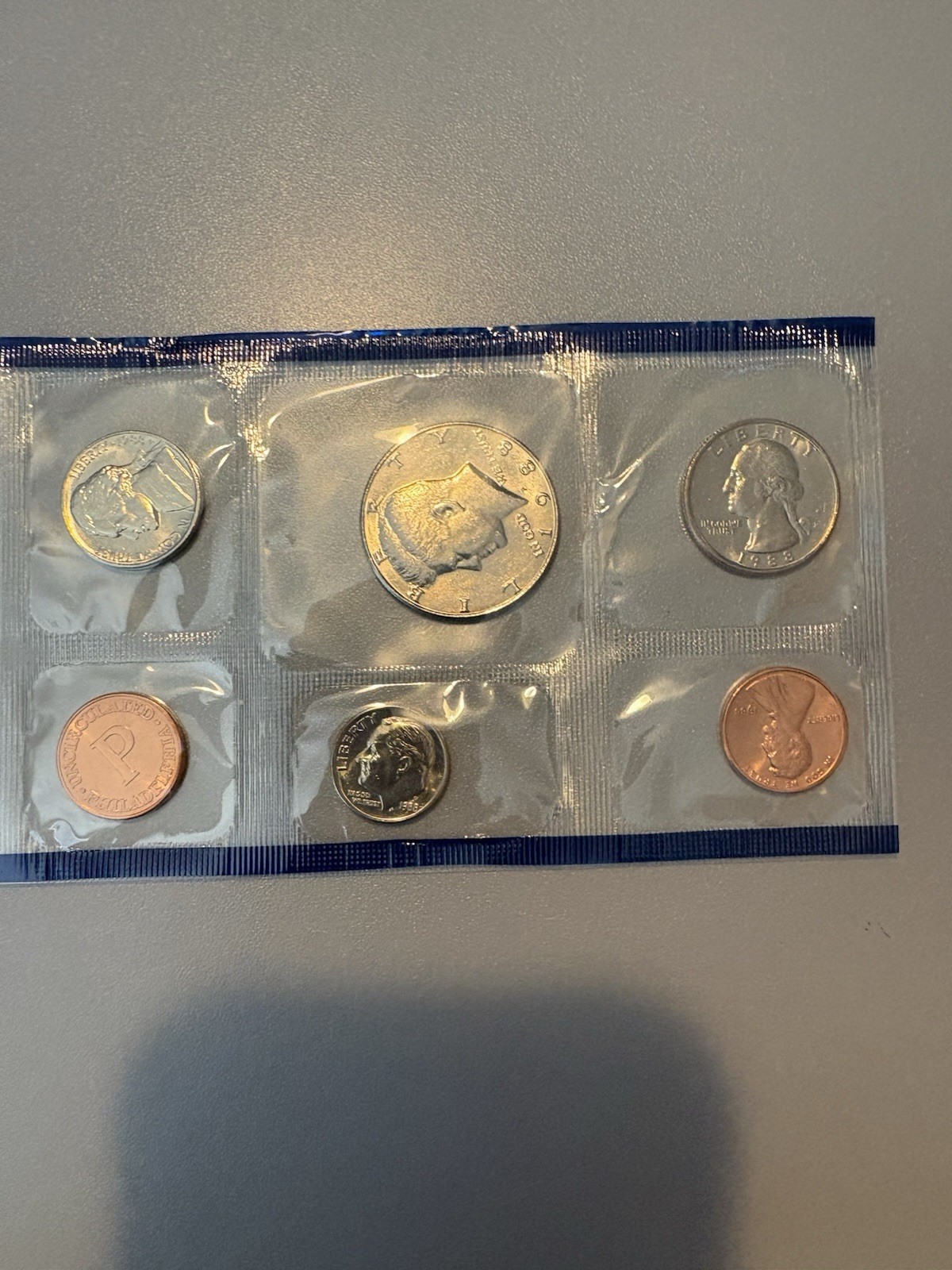 1988-p Proof Set, 5 Coins