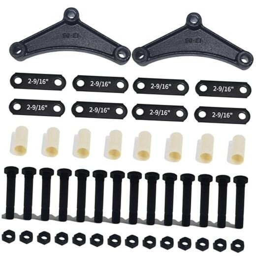 Trailer Shackle Kit,Single Trailer Axle Shackle Kit for Double Eye Spring