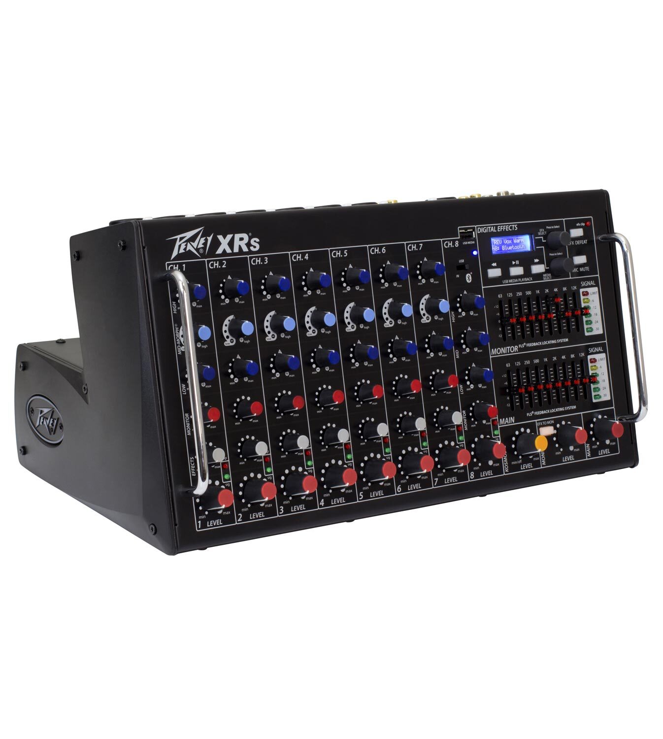 Peavey XR®S 8 Channel Powered Mixer (1500W-Rack Mountable -FX -Phantom Power)