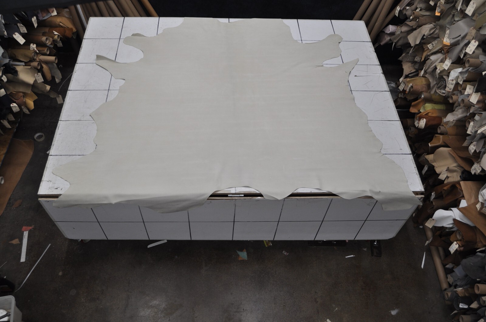 Shoe Lining Natural Undyed Cow Whole Hide Leather Off Whites