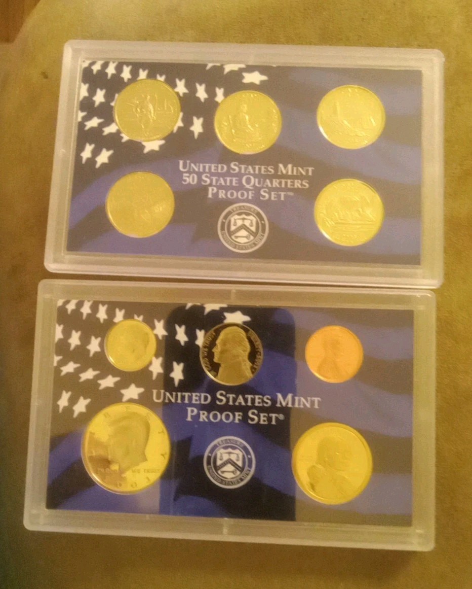 2003-S U.S. Proof Set & Quarters Set - NO Packaging or COA - Nice Set