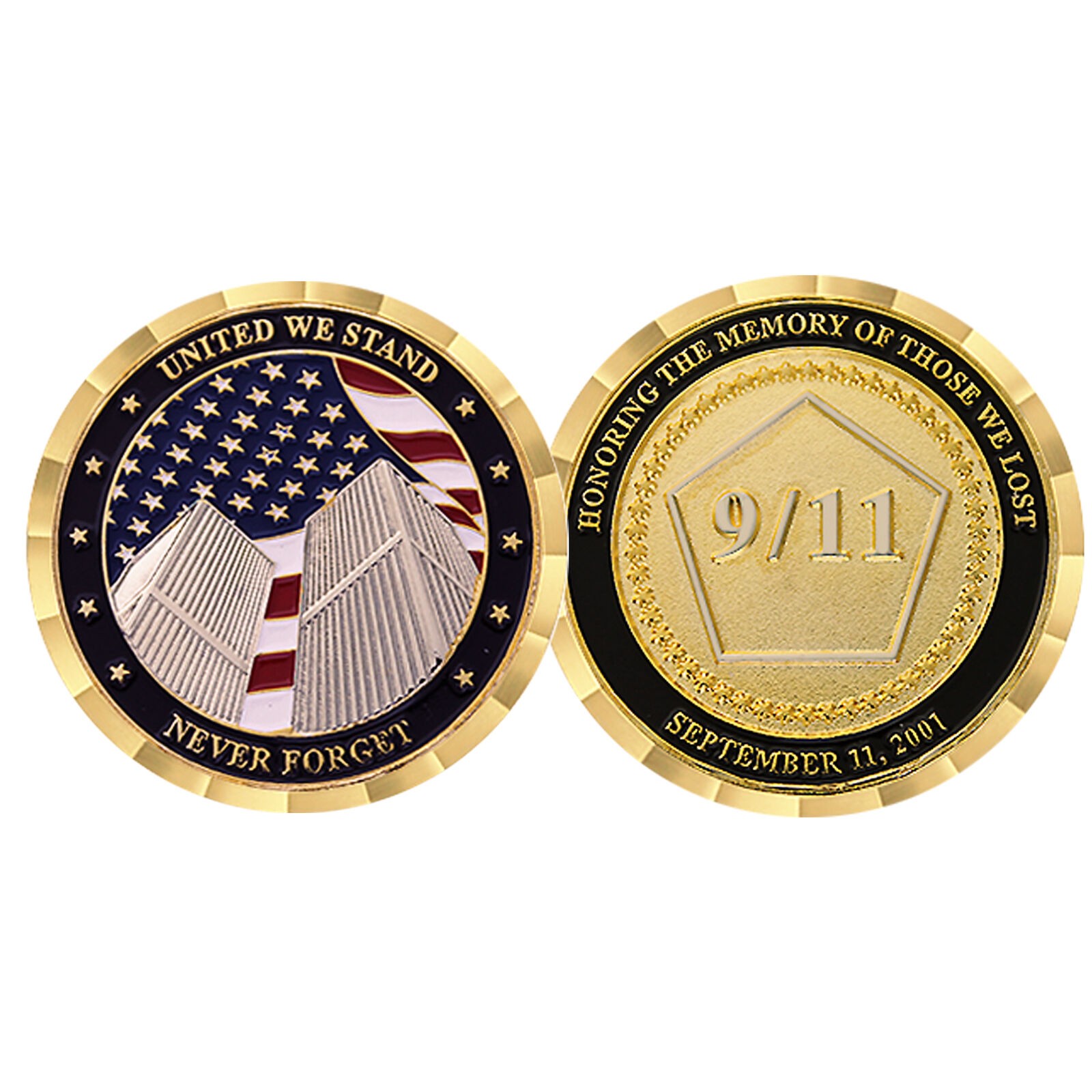 NEW Challenge Coin Company 911 UNITED WE STAND CHALLENGE COIN CC-1532