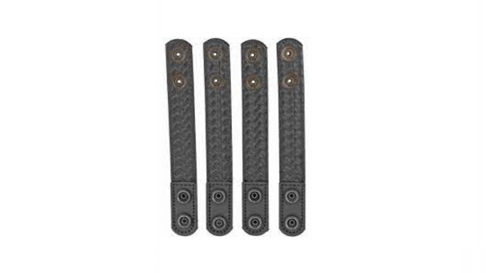 Bianchi 7906 AccuMold Elite Belt Keeper, 1 Hidden Snap, Basketweave Black