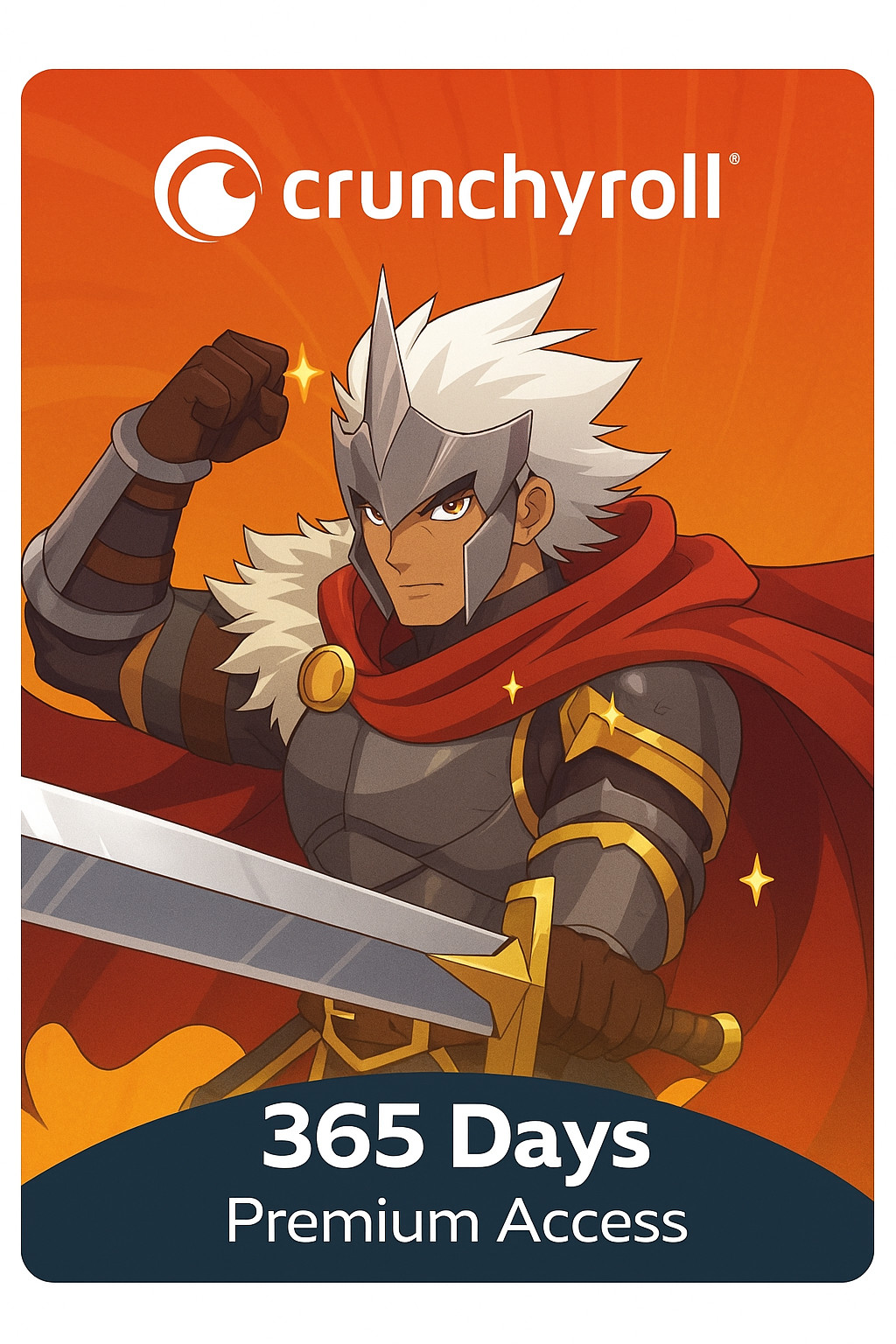 Crunchyroll Gift Card - 1 YEAR - 12 Months - Mega Fan
