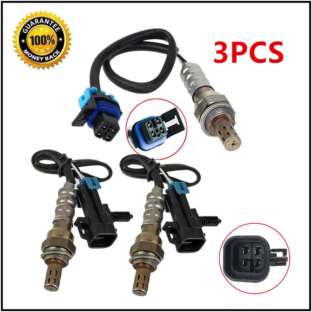 3pcs Upper&Under Oxygen Sensor O2 02 for 2003-2005 Chevy Astro GMC Safari 4.3L