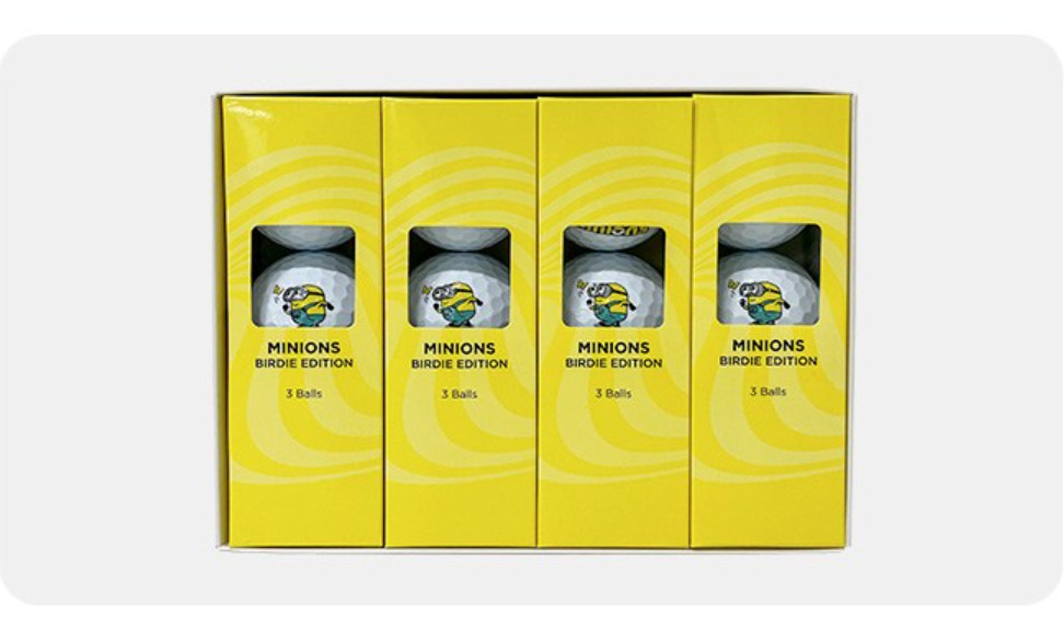 Three Minions Urethane Golf Balls 3 Piece Dozen Choose Bob/Dave/Stuart.