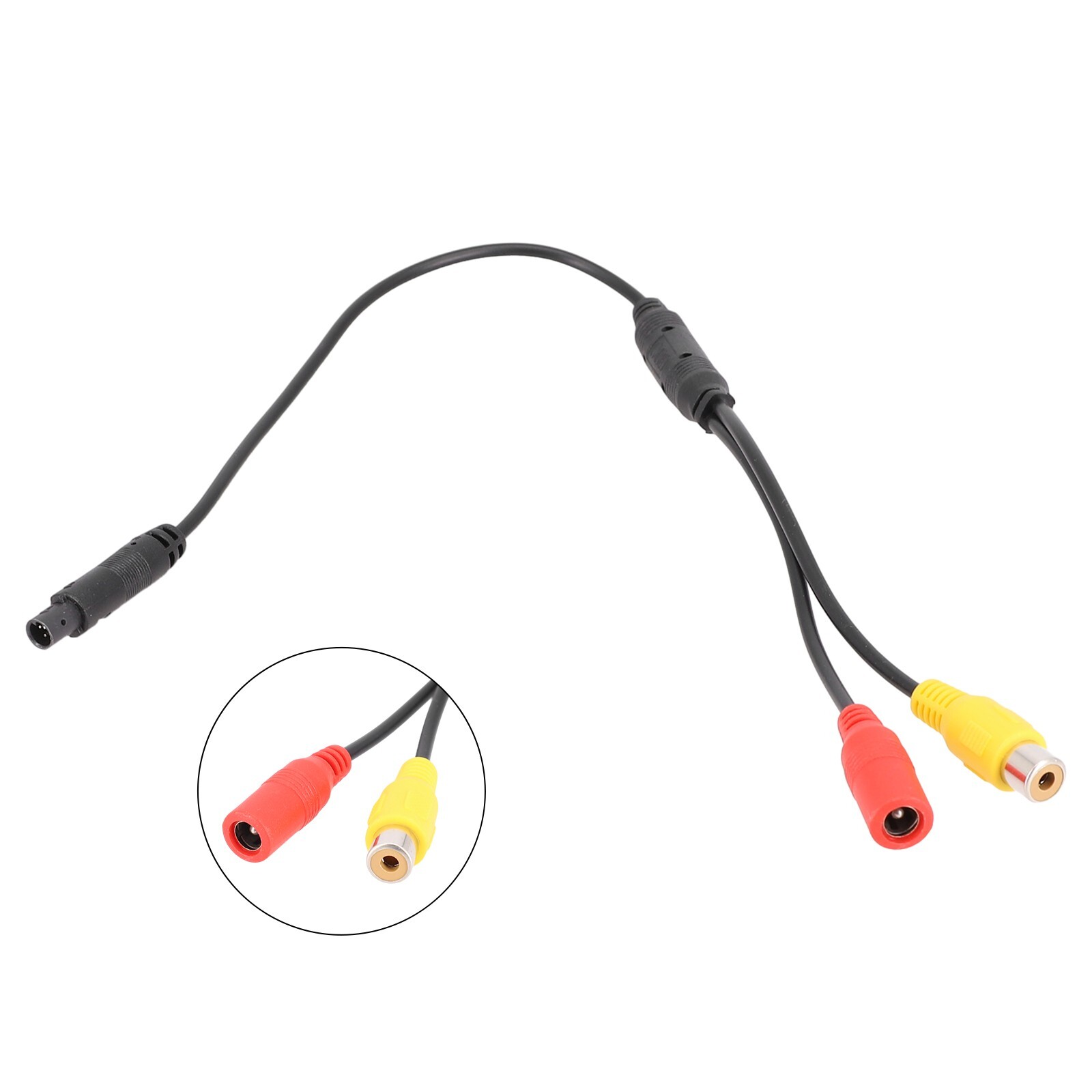 Car Backup Reverse Camera 4 Pin Male To CVBS For RCA Female Connector Wire