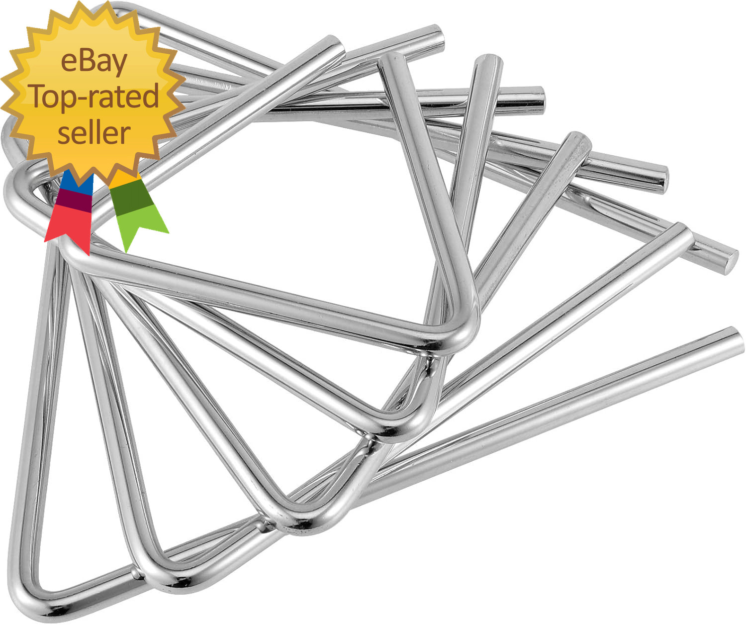 10 Pack Triangle Instrumen 8 Inch Musical Triangle Percussion with Striker
