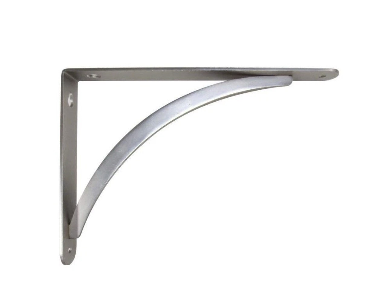 StyleWell 6.5 in. x 9 in. Satin Nickel Cove Arch Decorative Shelf Bracket D