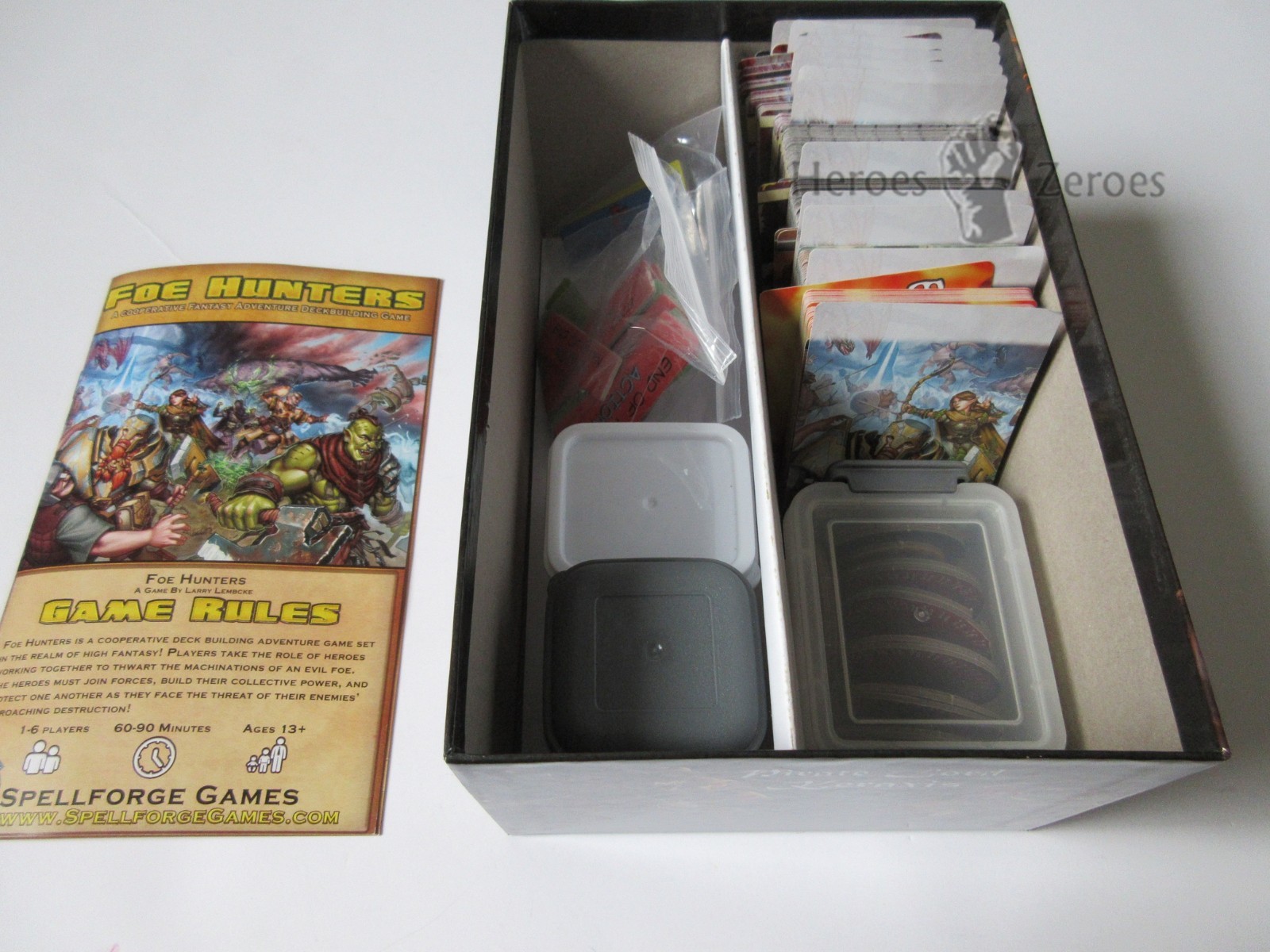 Kickstarter Spellforge Games FOE HUNTER Deckbuilding Game Complete with Box