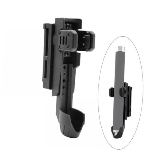 Expandable Baton Holster, 360 Degree Duty Belt Flashlight Holder Telescopic