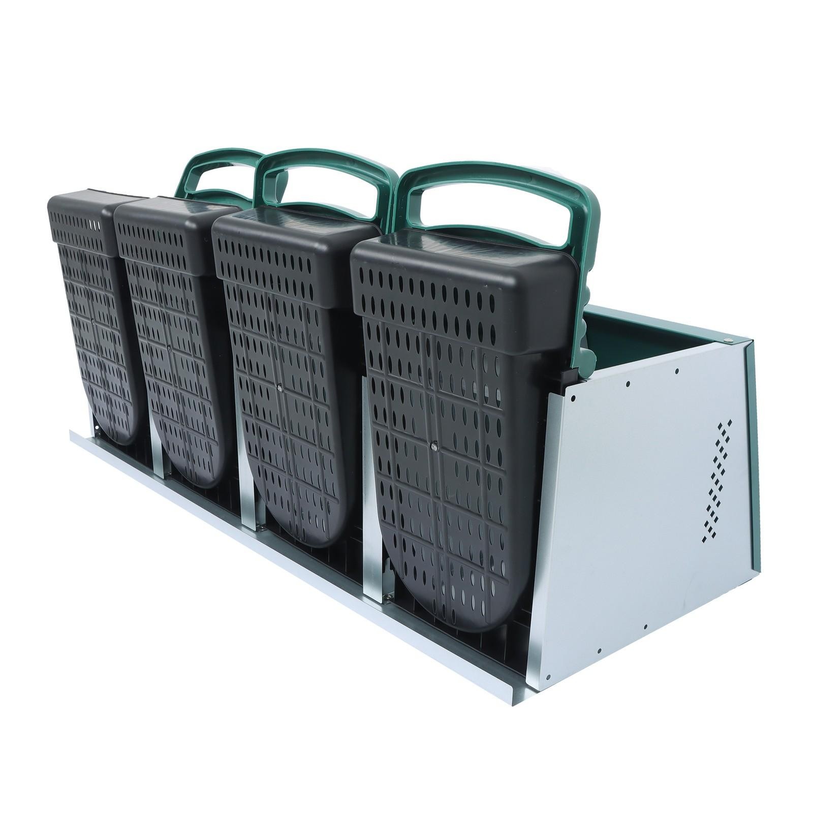 4 Hole Chicken Nesting Boxes Metal Chicken Egg Laying Box with Perch