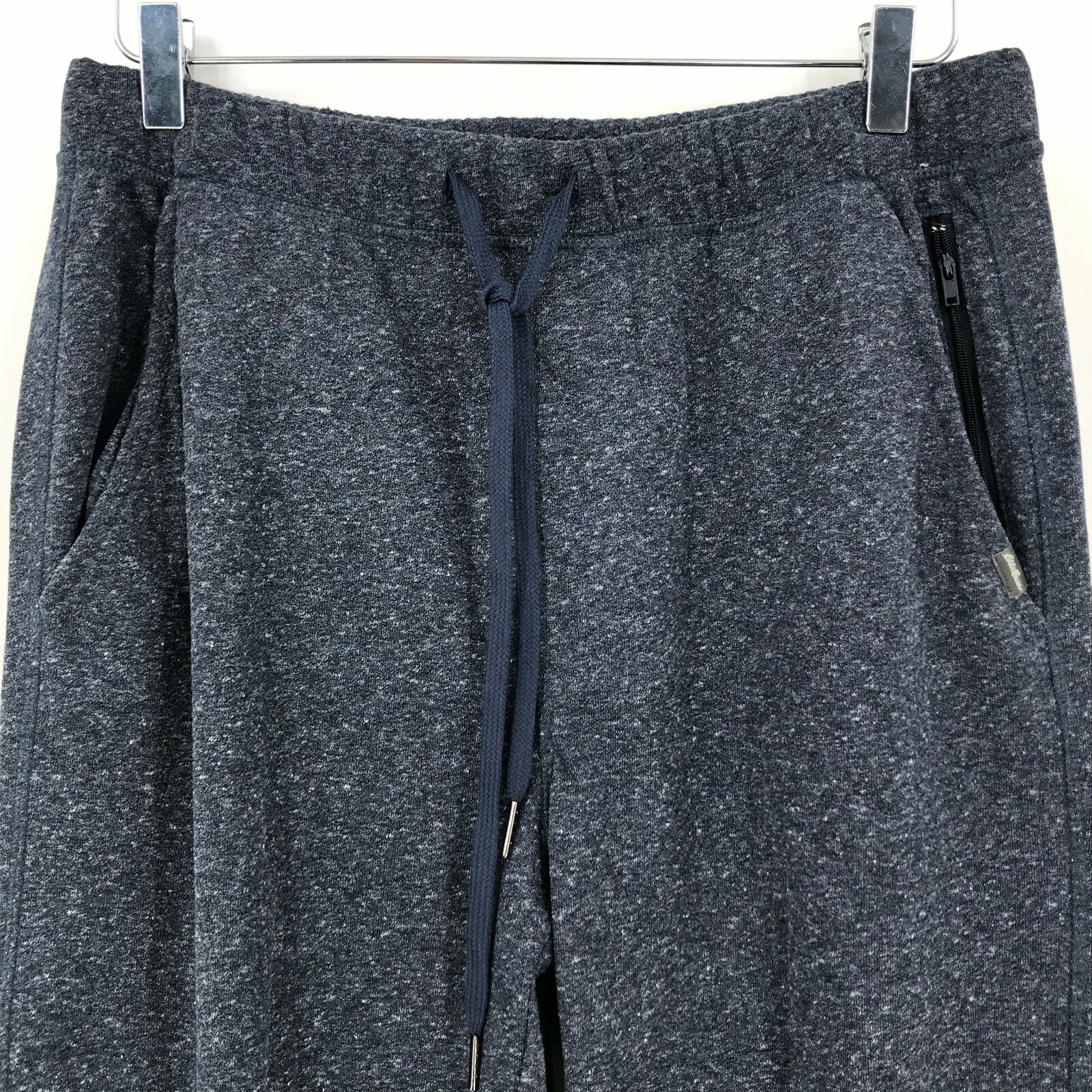 Eddie Bauer Mens Pants Medium Jogger Sweatpants Lounge Zip Pocket Blue