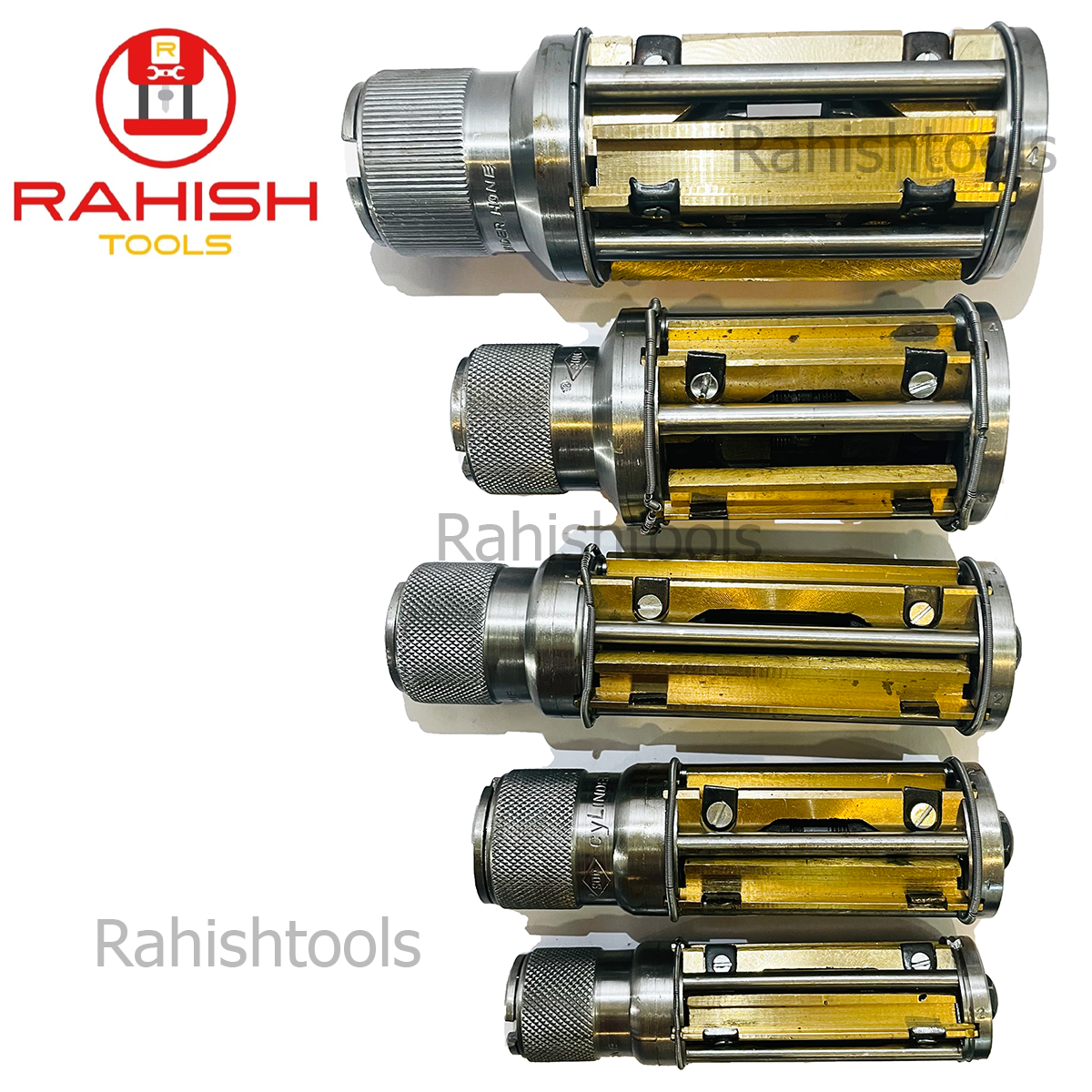 Cylinder Engine Hone Kit + 4 Set Honing Stones All Size USA Shipping