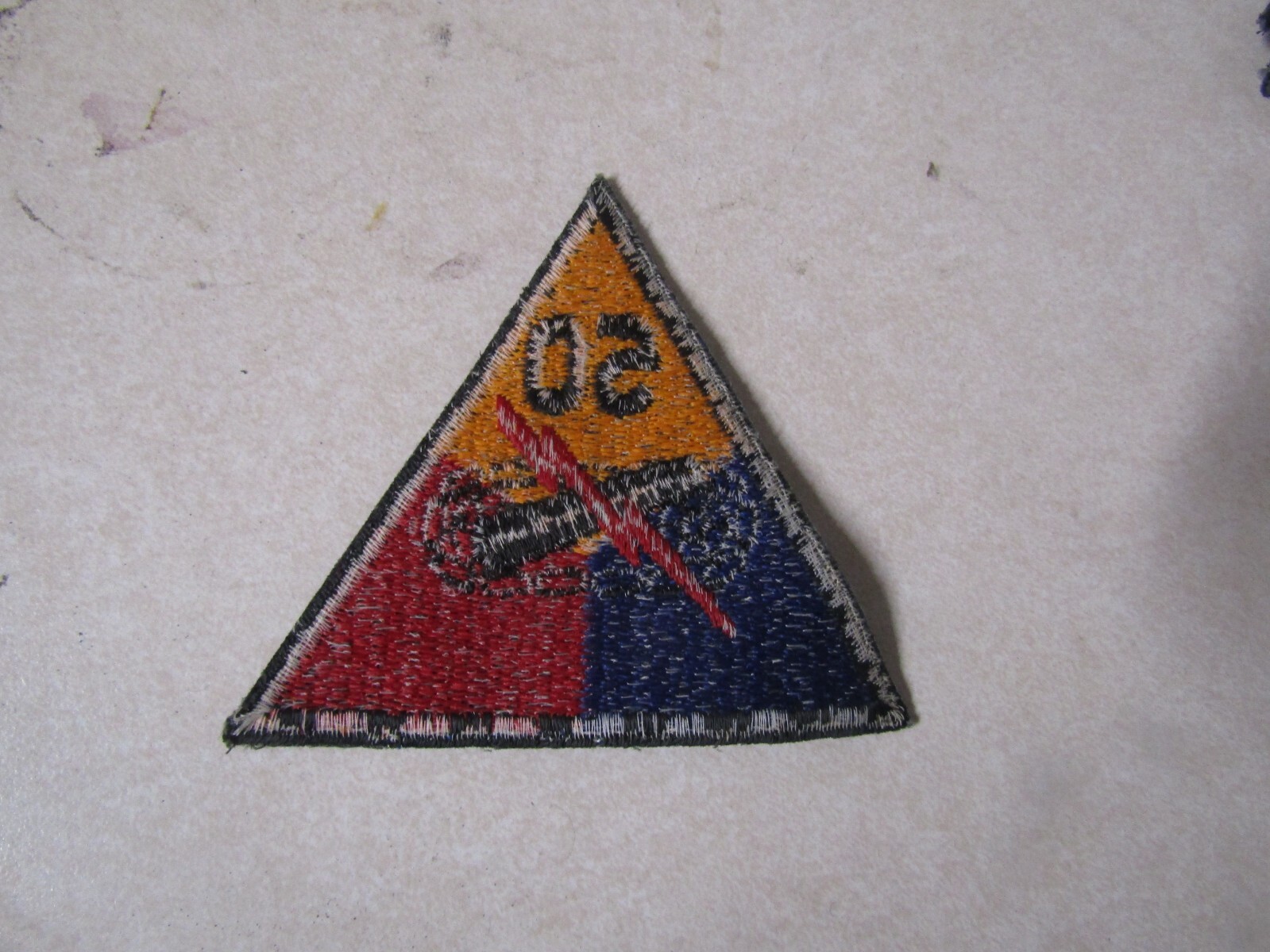 MILITARY PATCH SEW ON OLDER 50TH ARMORED DIVISION
