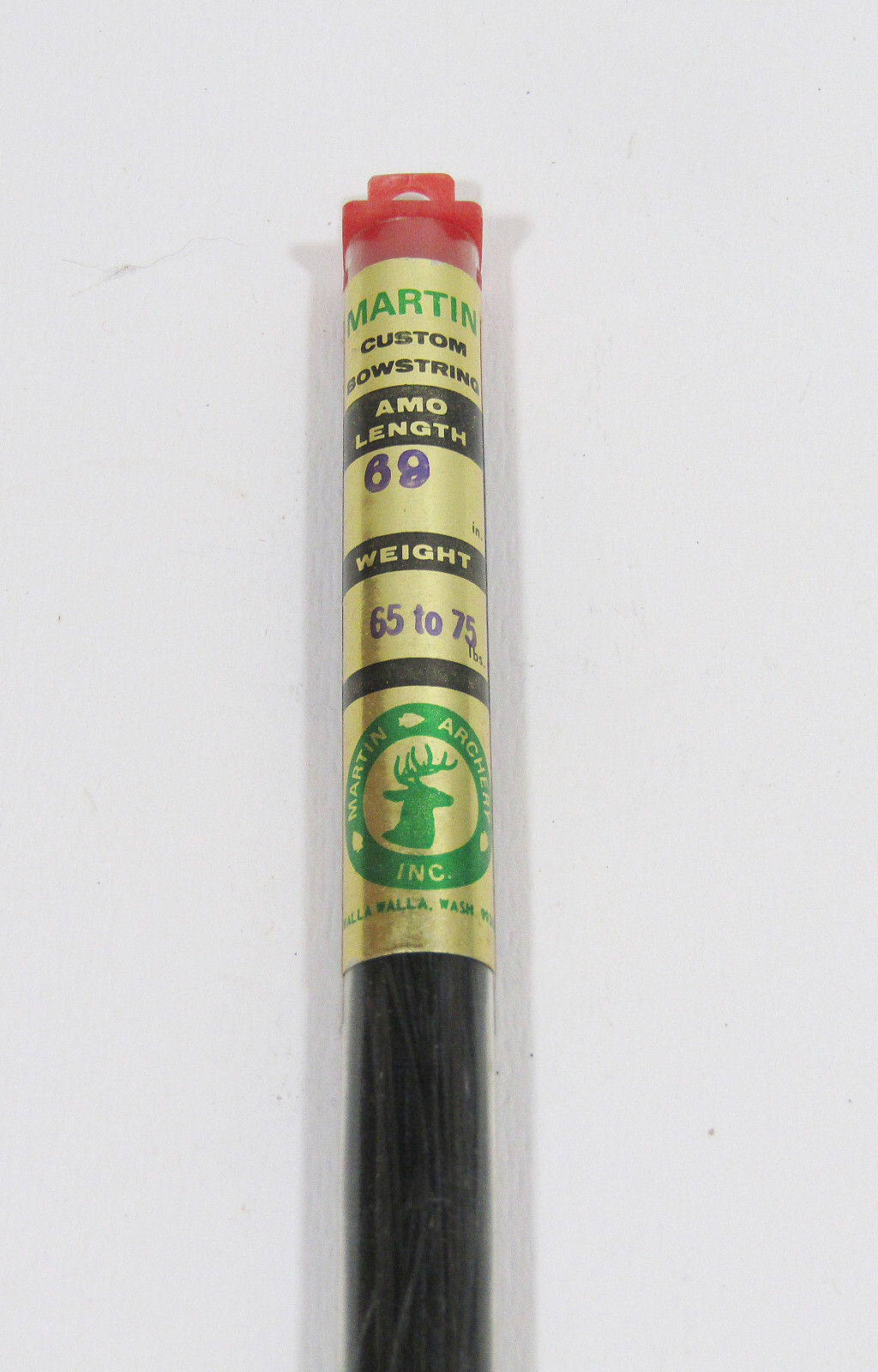 Vintage Martin Archery CUSTOM 69” Bow String Weight 65-75 lbs Black