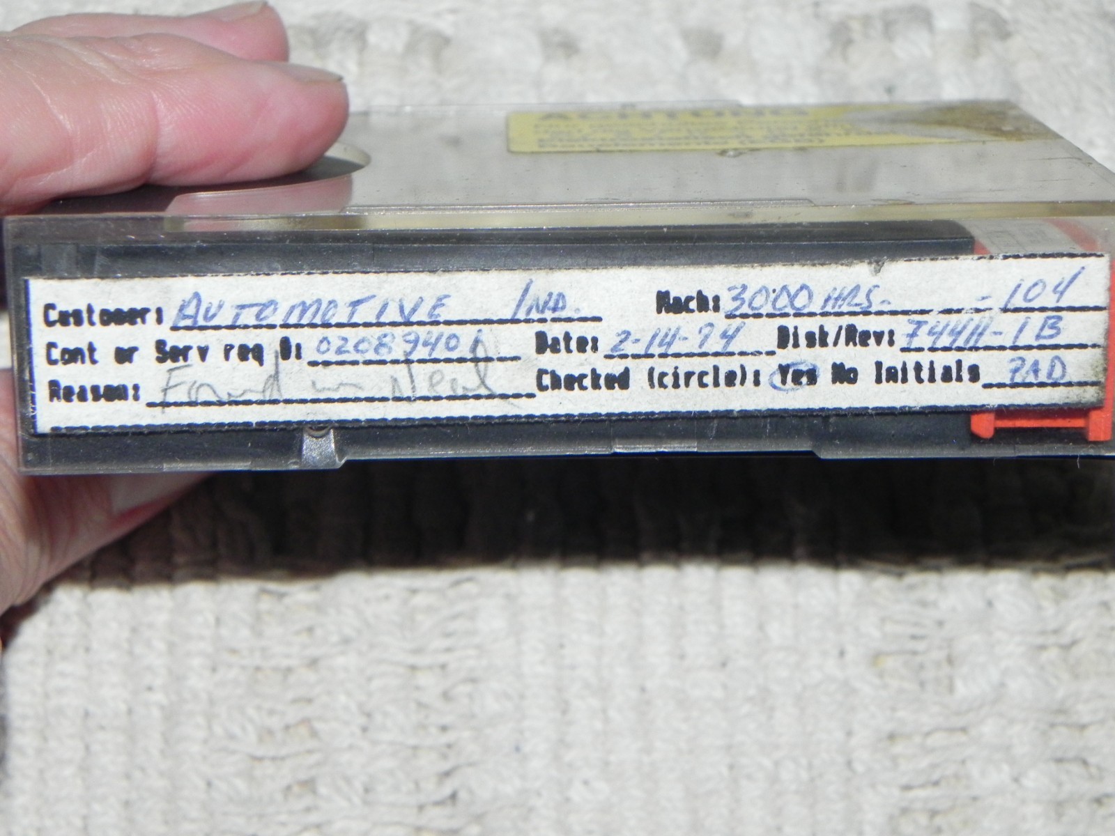 Siemens Simatic S5 Memory Submodule 6ES5 375-0LA71 128KB EPROM Has program on it