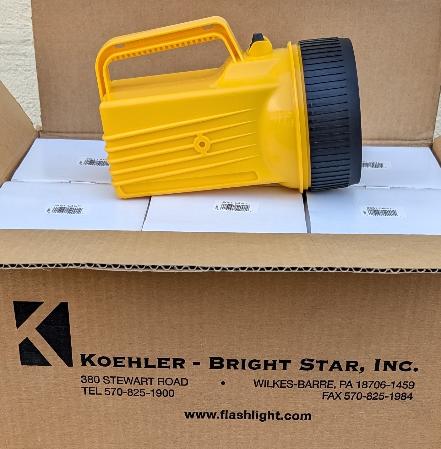 Lot 6 New Old Stock Koehler Bright Star 6V Safety Lantern Flashlight Made in USA