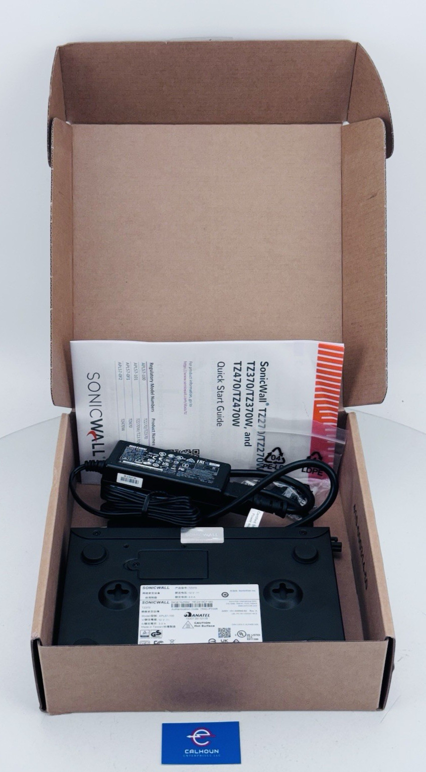 Nice!SonicWall 02-SSC-7287 TZ370 Secure Upgraded Plus Theater Edition *WARRANTY*