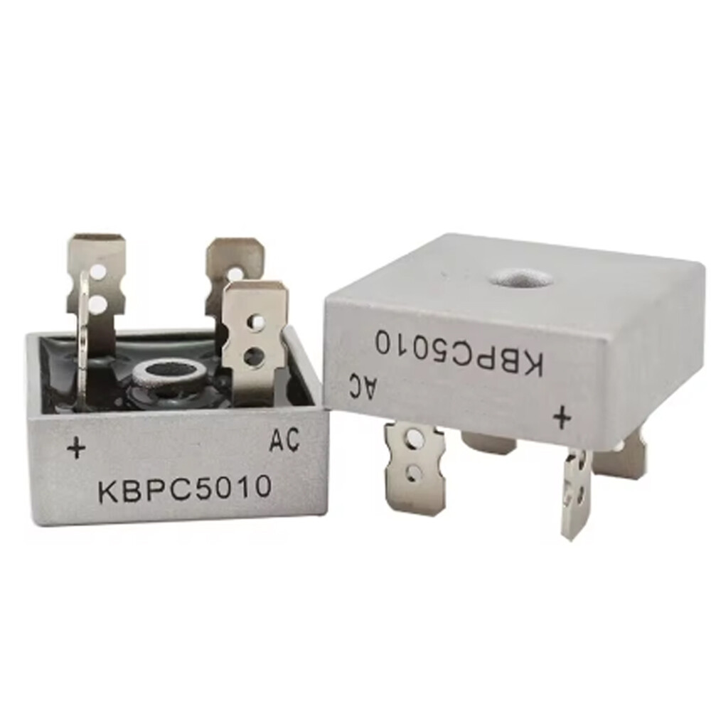 10/20Pcs 1000V 50A Metal Case Single Phase Diode Bridge Rectifier KBPC5010 US