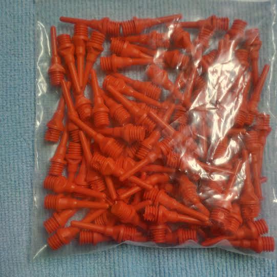 100 RED 16mm ALCHEMIST EURO LIPPED 2ba SOFT TIPS