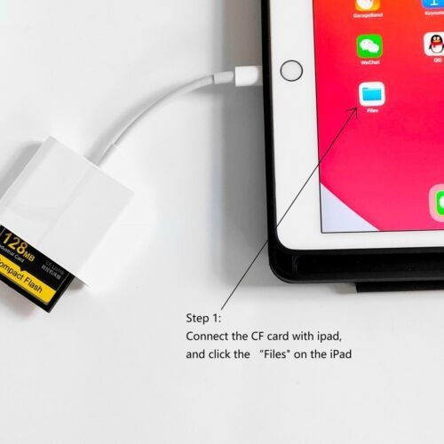 Multi-Card Reader for iPhone iPad SD CF micro SD Adapter for Trail Cameras