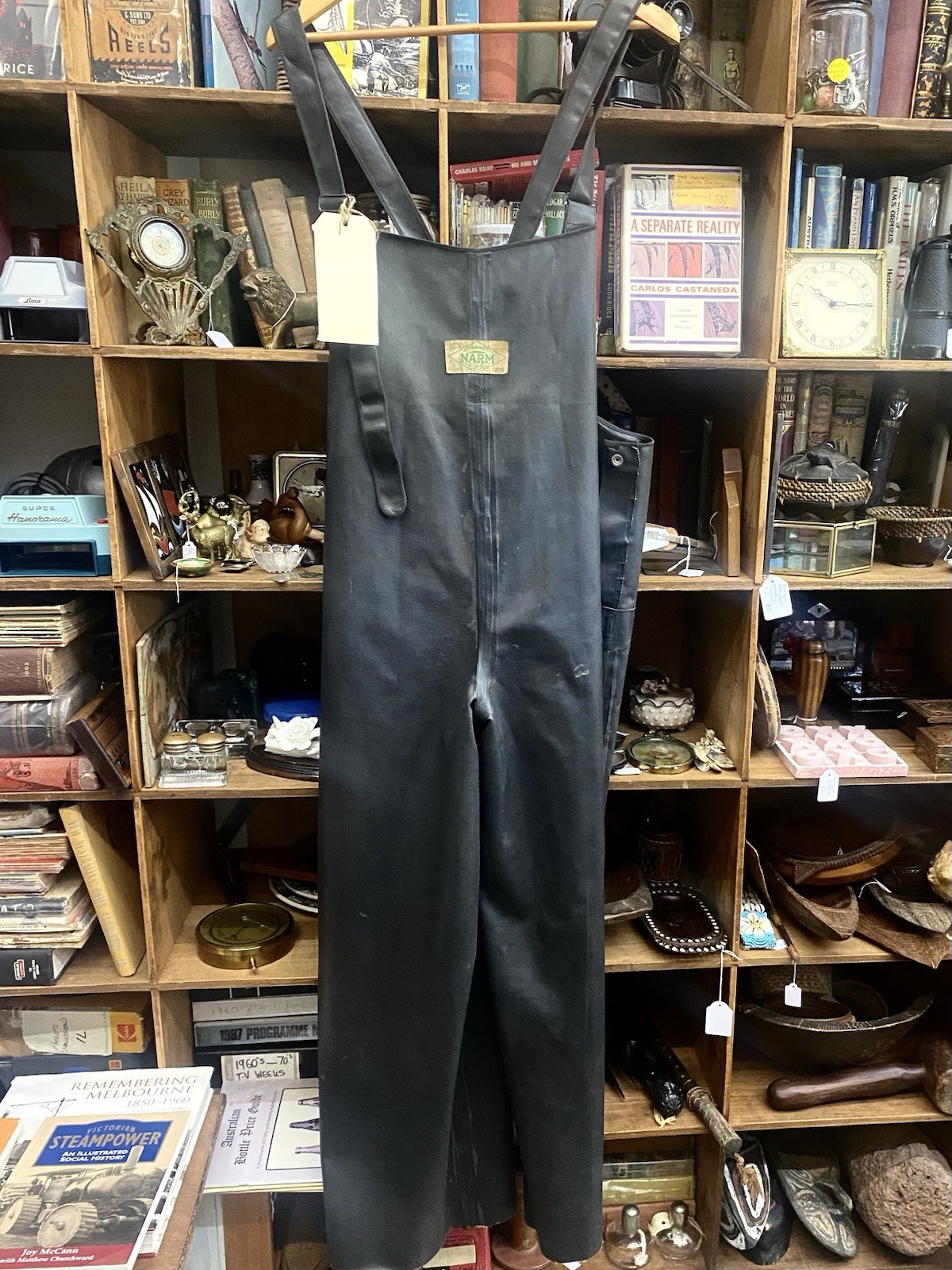 Vintage 1940s /50s Narm Rubber Overalls Coveralls Made In Australia Work Wear