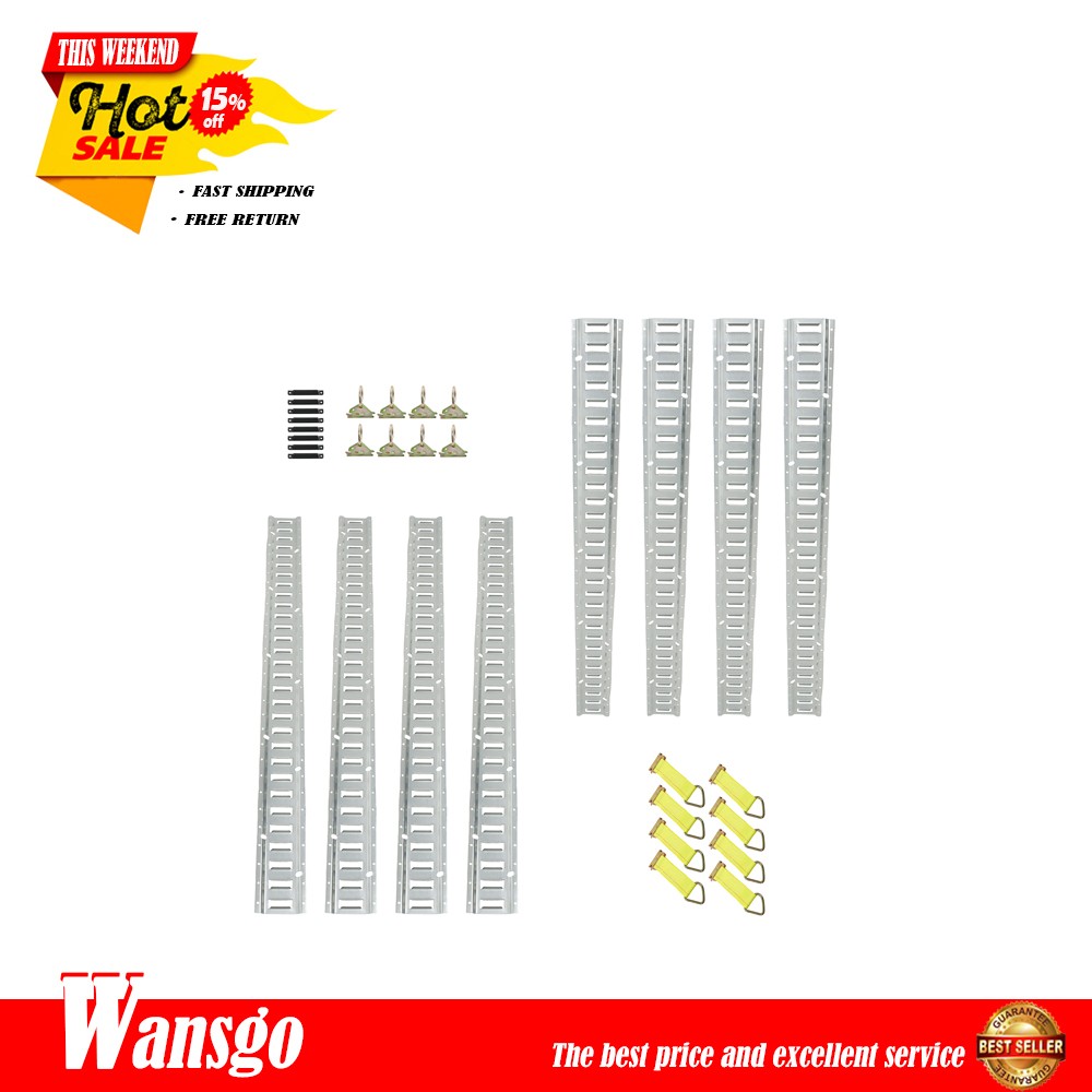 E Track Tie Down Rail Kit 34 PCS For 5' E Track Rails Enclosed Cargo Trailer NEW