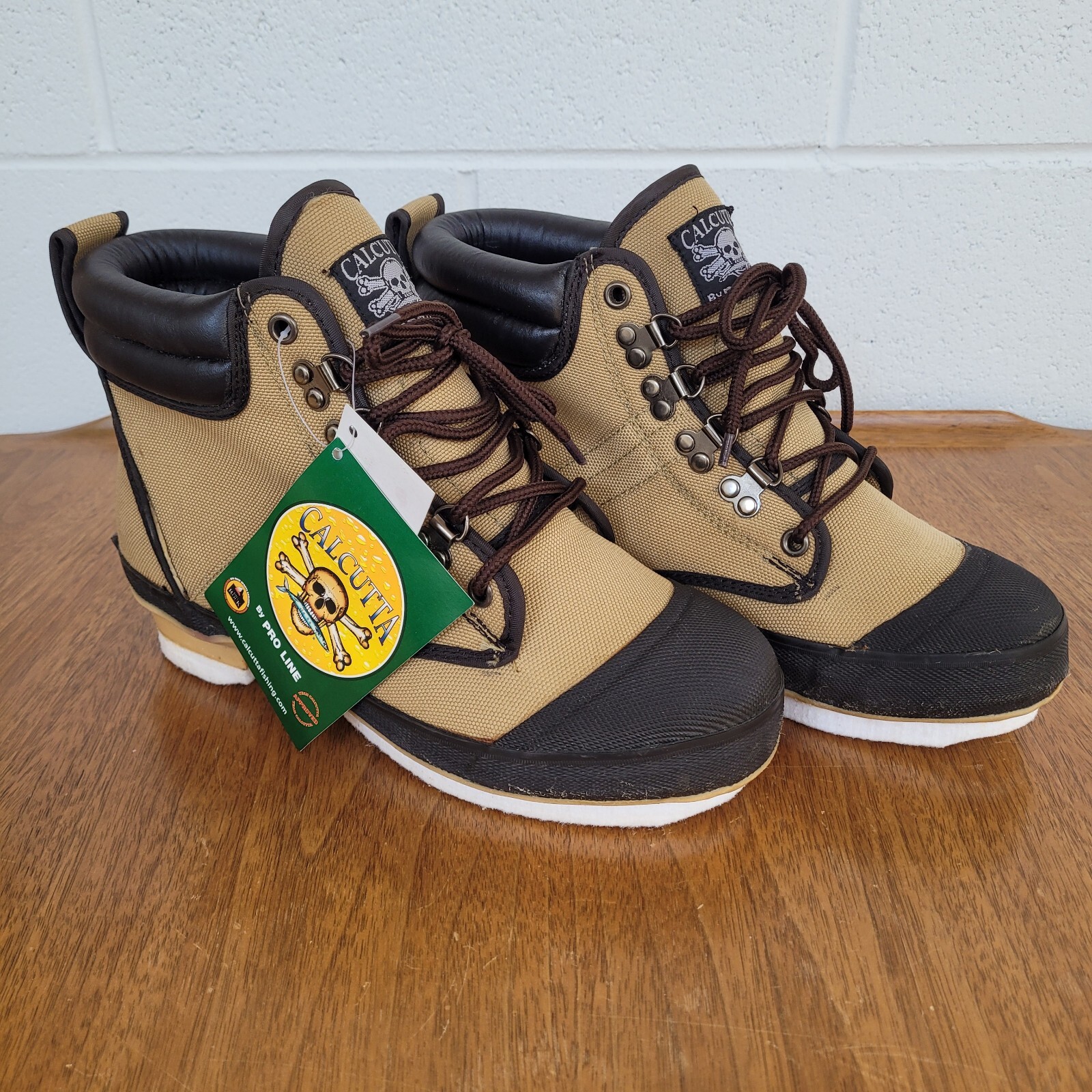 NEW Calcutta Wading Boots Shoes Mens & Boys SZ 7 by Pro-Line Felt Outsole Nylon