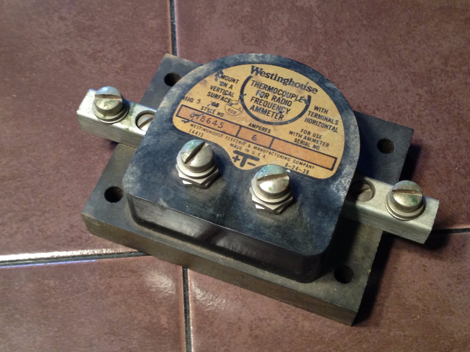 Westinghouse Thermocouple 878645, 6 amp