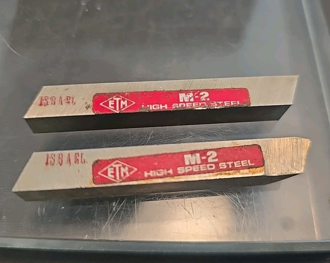 Lot of 2  M-2 ETM HSS 5/16" Lathe Tool Cutting Bits  ISRAEL