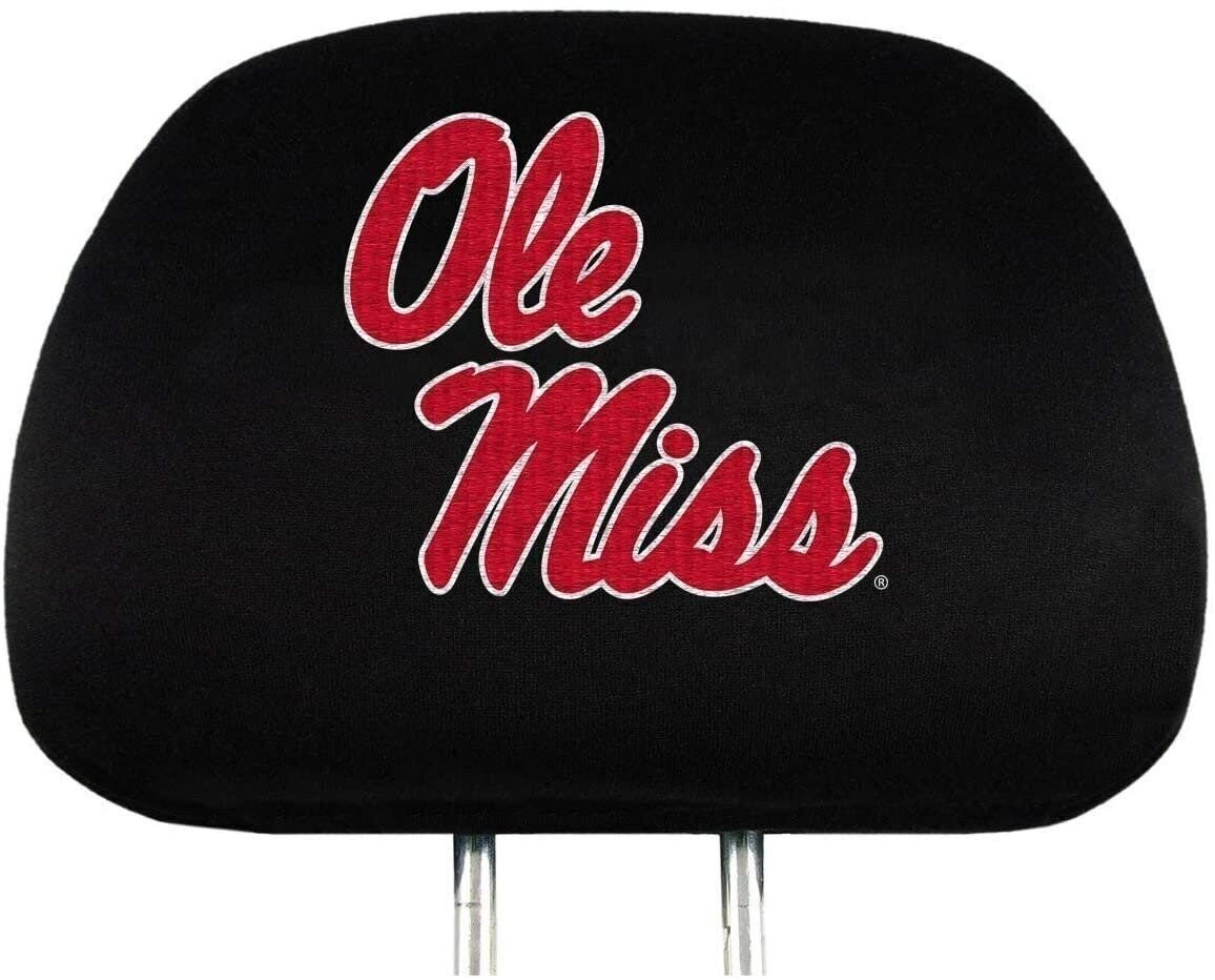 University of Mississippi Rebels Ole Miss Premium Pair of Auto Head Rest...