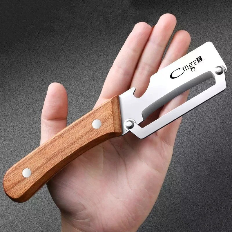 Wooden Vegetable Peeler Multi Function Kitchen Fruit Carrot Orange
