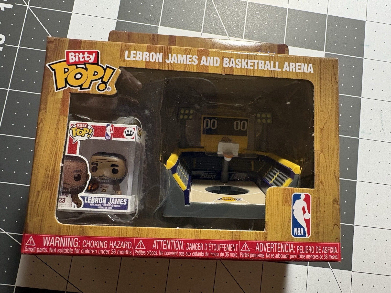 NEW Funko Bitty Pop! NBA LeBron James & LA Lakers Arena Mini Pop Collectible