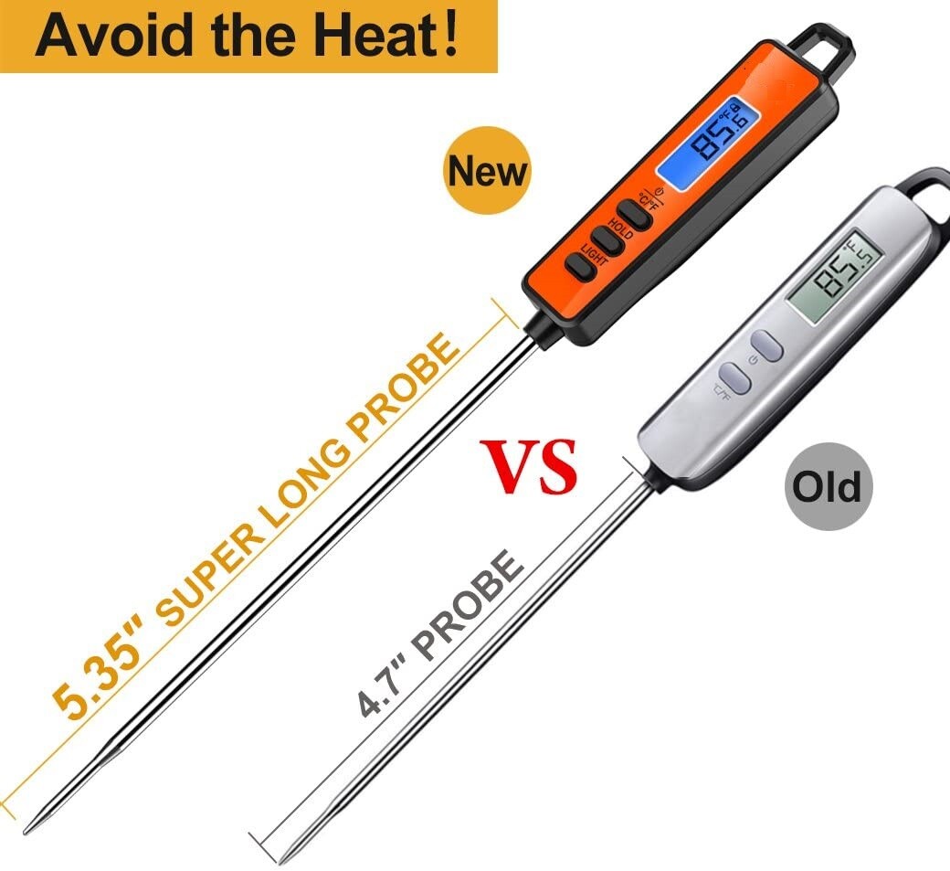 TP01A Digital Meat Thermometer Instant Read Probe for Cooking & BBQ