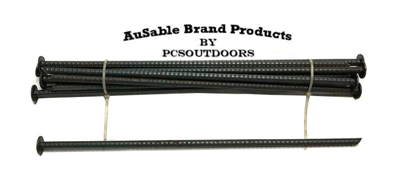 AuSable Brand 18" x 3/8" Rebar - Landscaping & Trapping Anchor Stakes  - Dozen