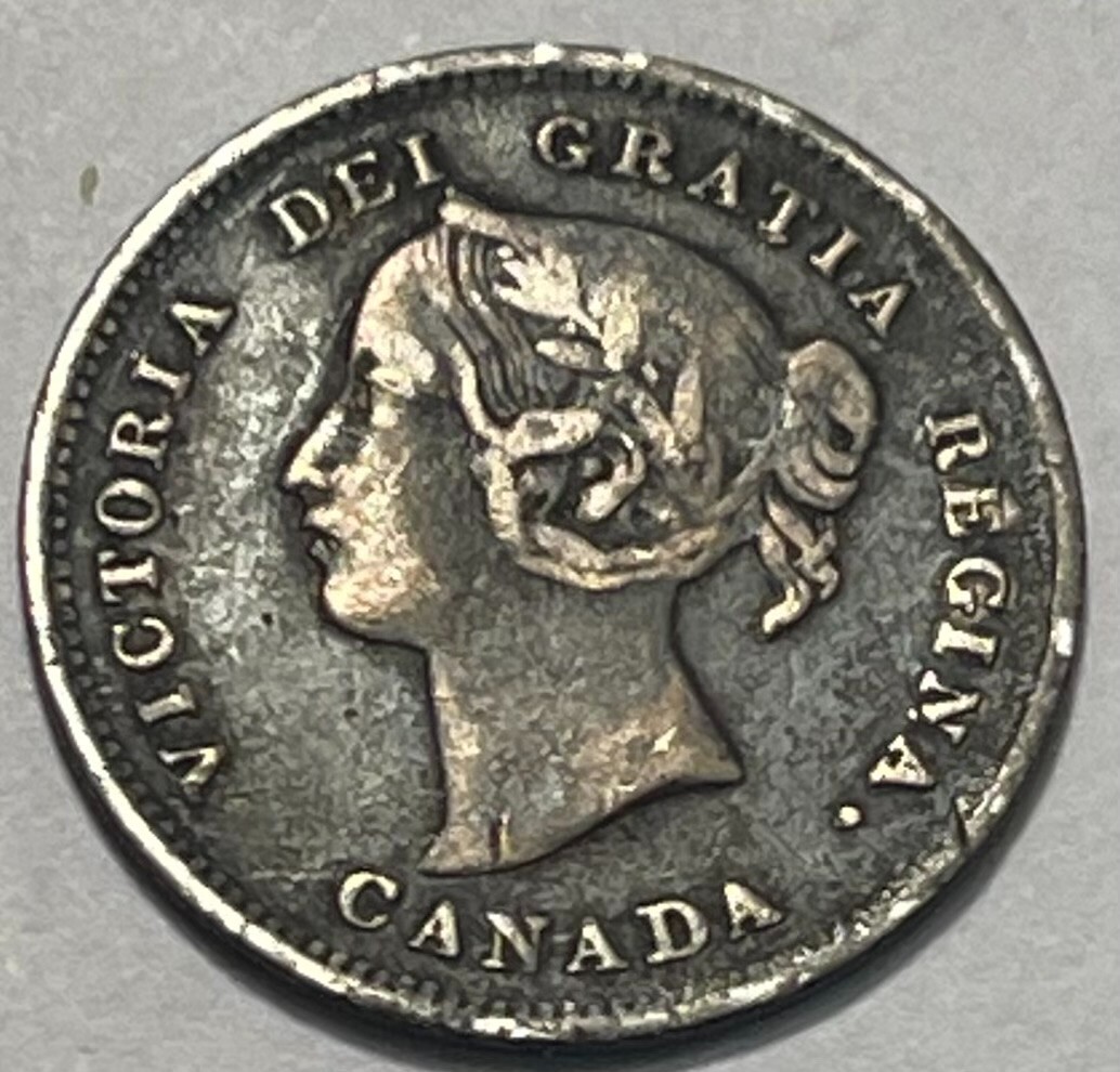 CANADA - Last Victorian Silver 5 Cents - 1901 - Km-2 - Very Fine - FREE USA S&H!