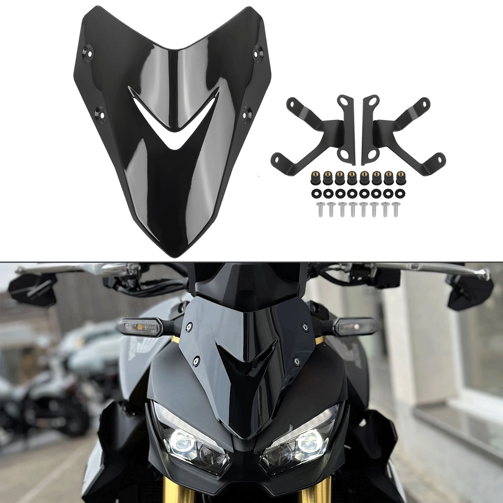 Windshield Windscreen Wind Deflector For Honda CB1000 Hornet SP 2025 CB1000R 24