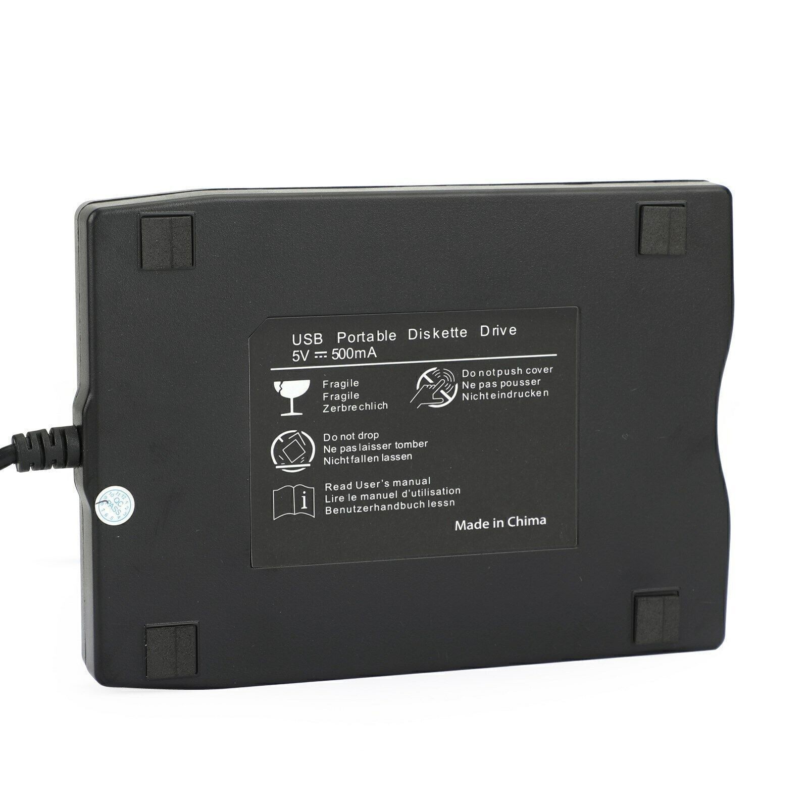 USB2.0 3.5"Data External Floppy Disk Drive 1.44MB For Laptop/PC Win 7/8/10/11Mac
