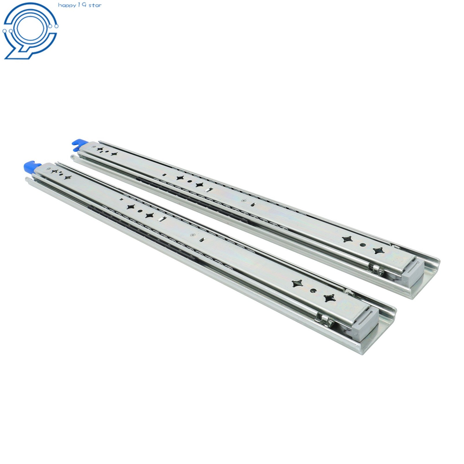 20" Side Mount Drawer Slides Locking 500lb Full Extension Cabinet Rails
