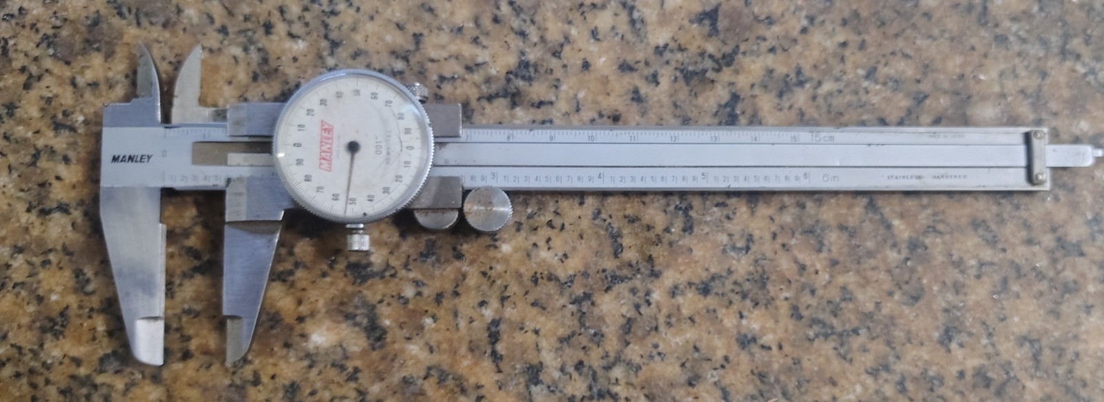 🗽VINTAGE MANLEY 6" DIAL CALIPER