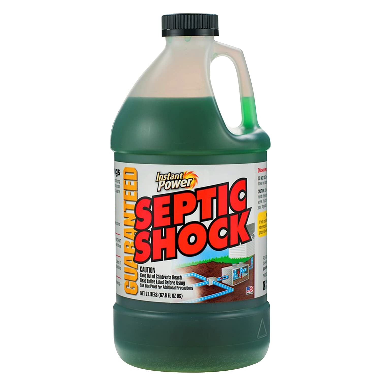 Instant Power Septic Shock – Septic Tank Treatment, Drain Cleaner Liquid Clog...